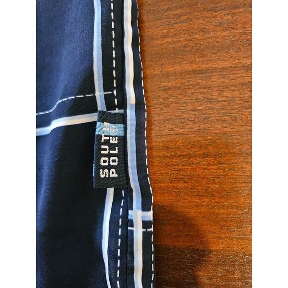 Vintage Southpole Boys Teens Shirt Button Down Blue Plaid Logo Sz Medium 12-14 - Picture 6 of 8